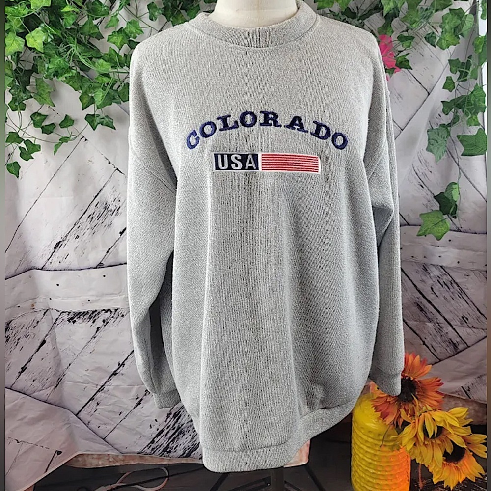 RAINBOW Colorado Sweatshirt, embroidered, Made in USA
